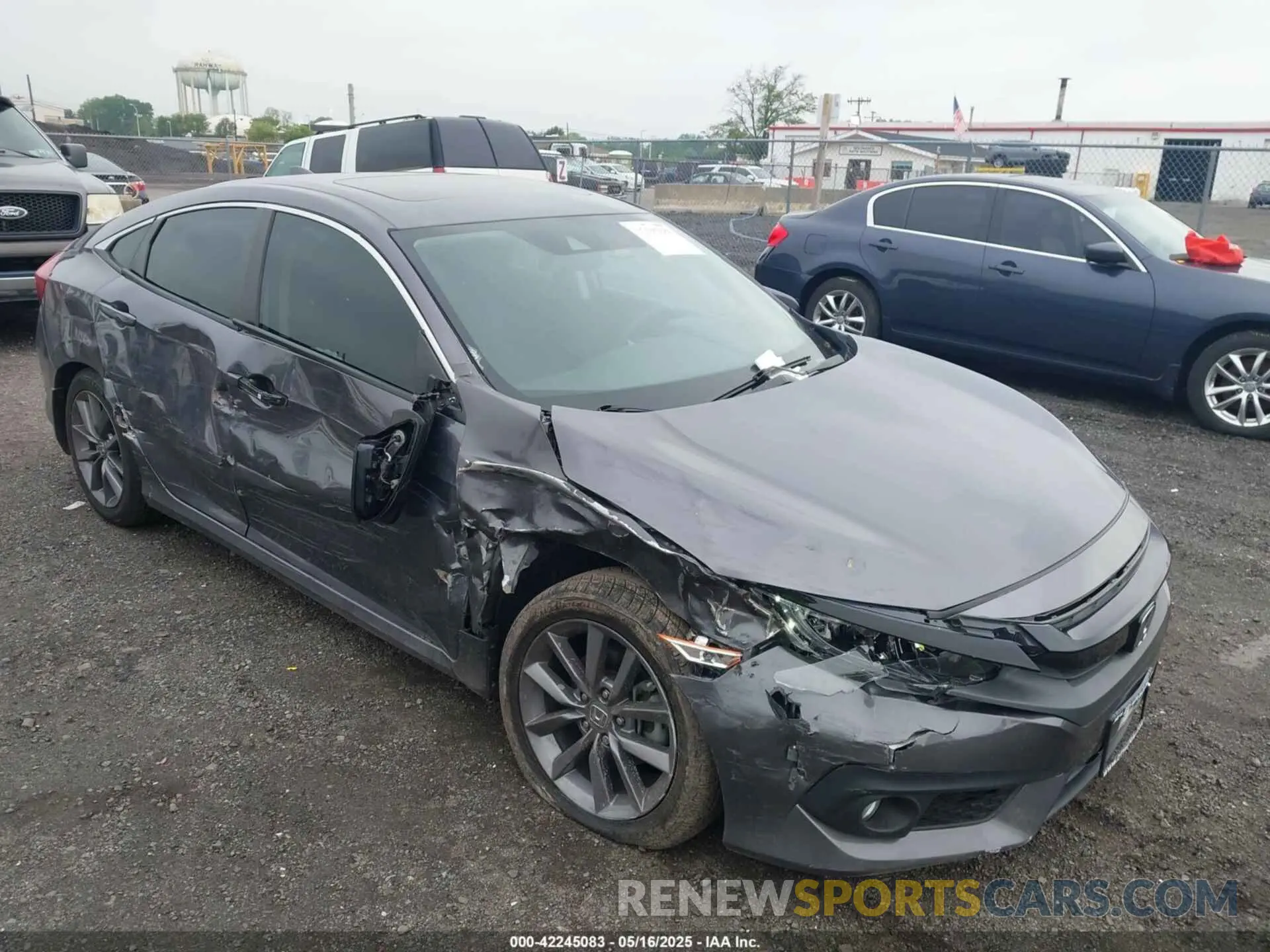 1 fotografías del automóvil dañado 19XFC1F3XKE013342 HONDA CIVIC 2019