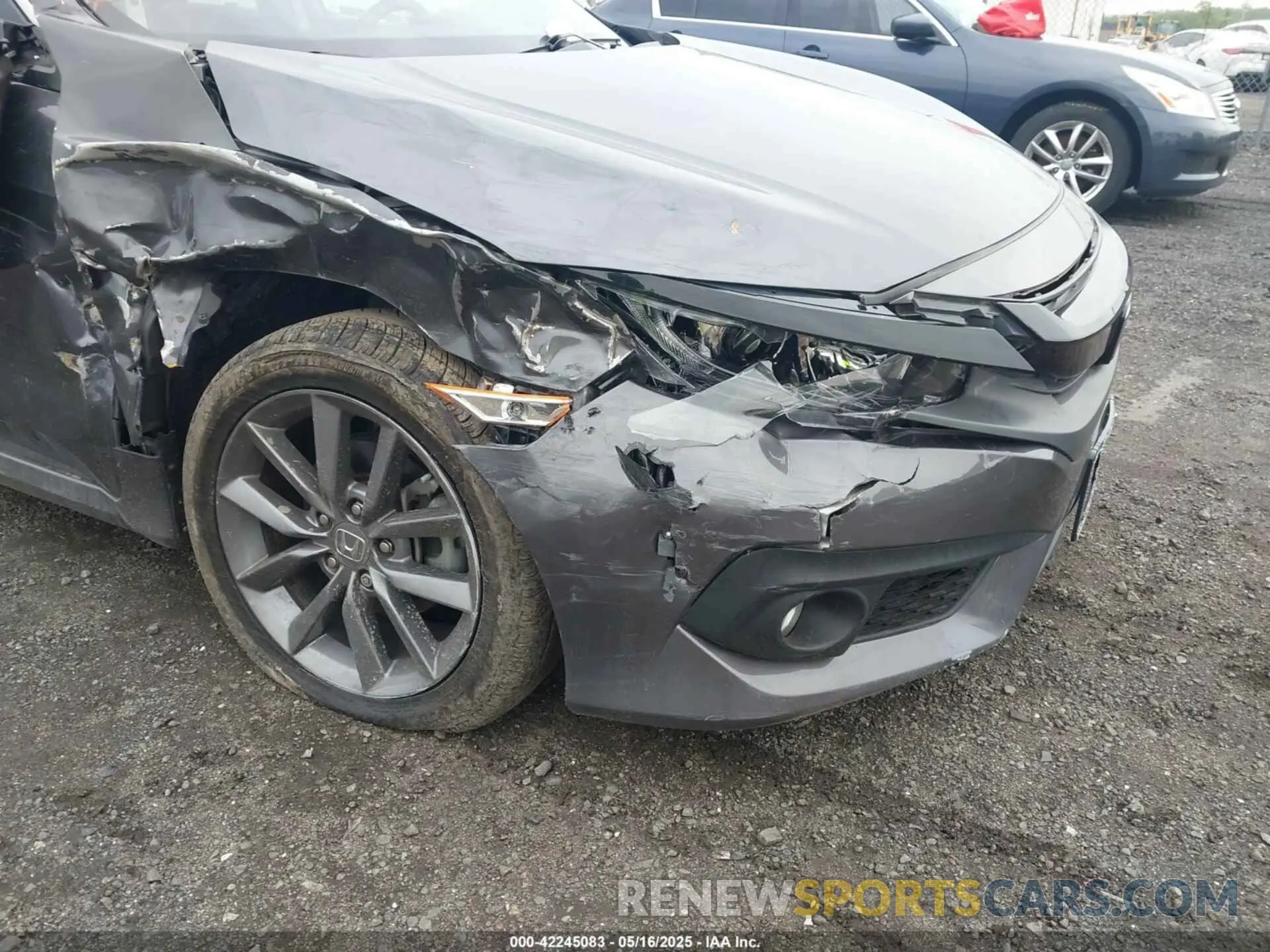 6 fotografías del automóvil dañado 19XFC1F3XKE013342 HONDA CIVIC 2019