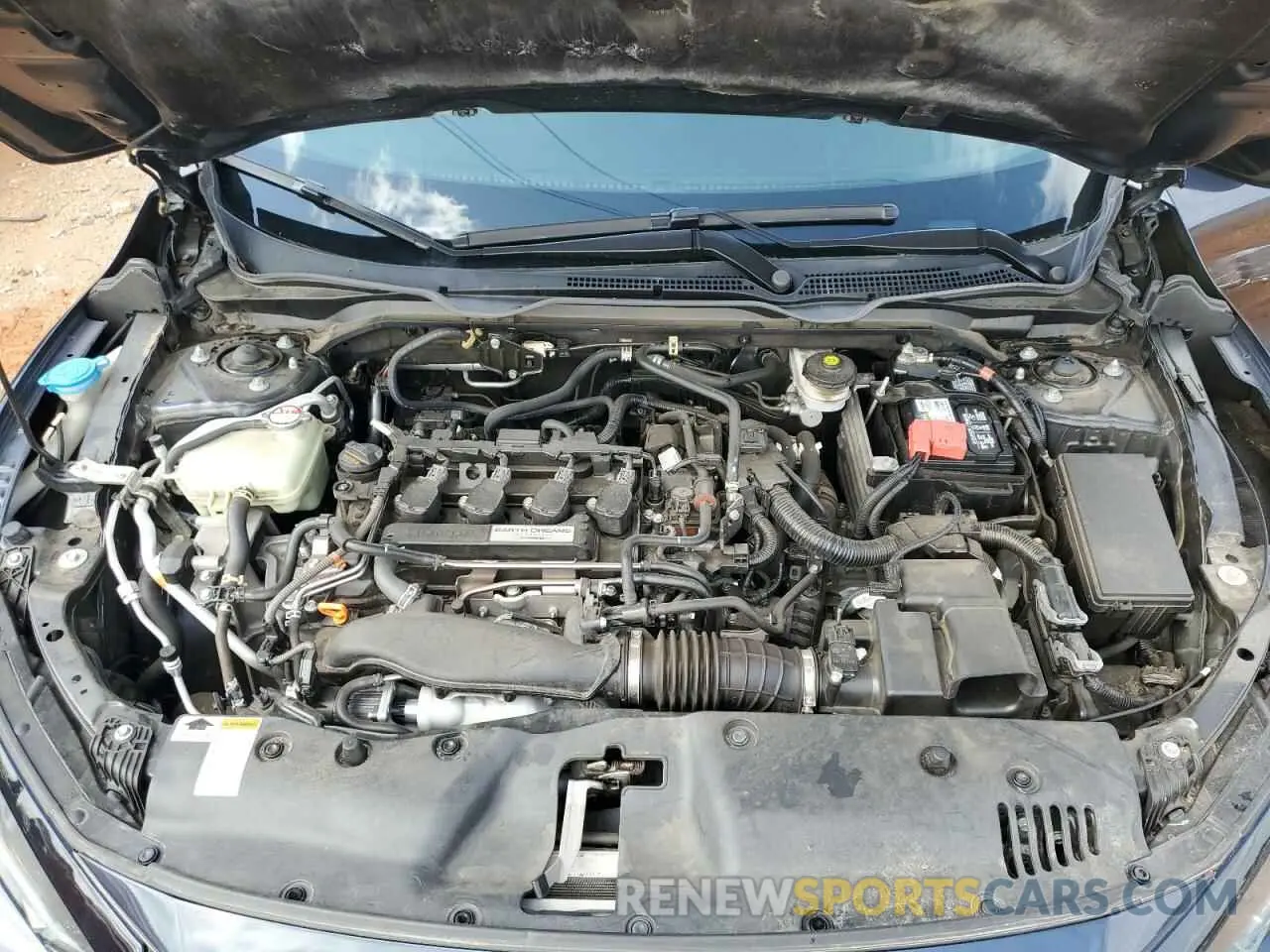12 fotografías del automóvil dañado 19XFC1F3XKE016368 HONDA CIVIC 2019