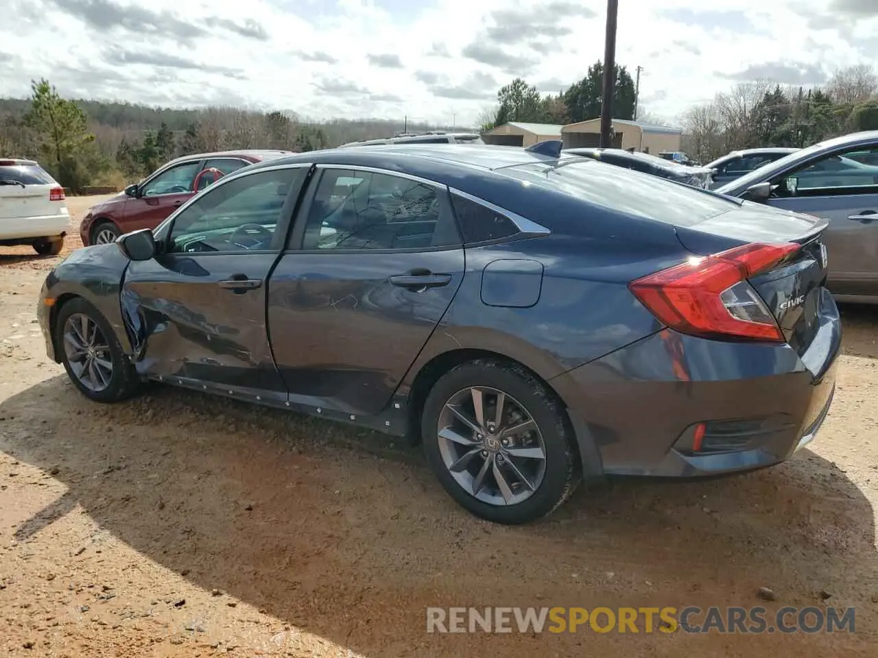 2 fotografías del automóvil dañado 19XFC1F3XKE016368 HONDA CIVIC 2019