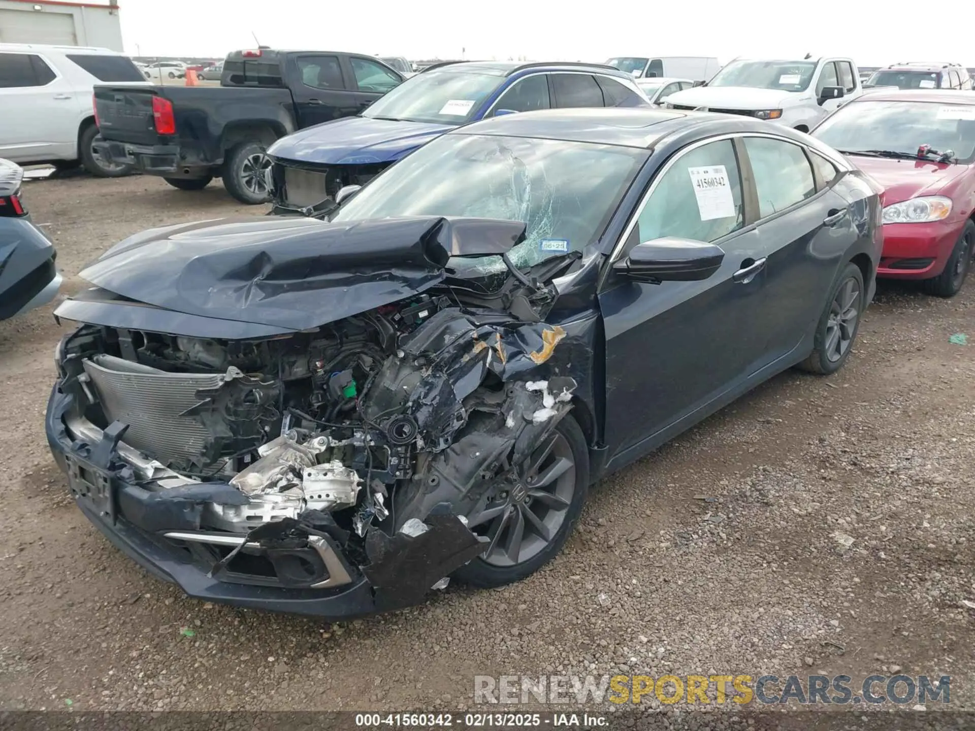 2 fotografías del automóvil dañado 19XFC1F70KE008427 HONDA CIVIC 2019