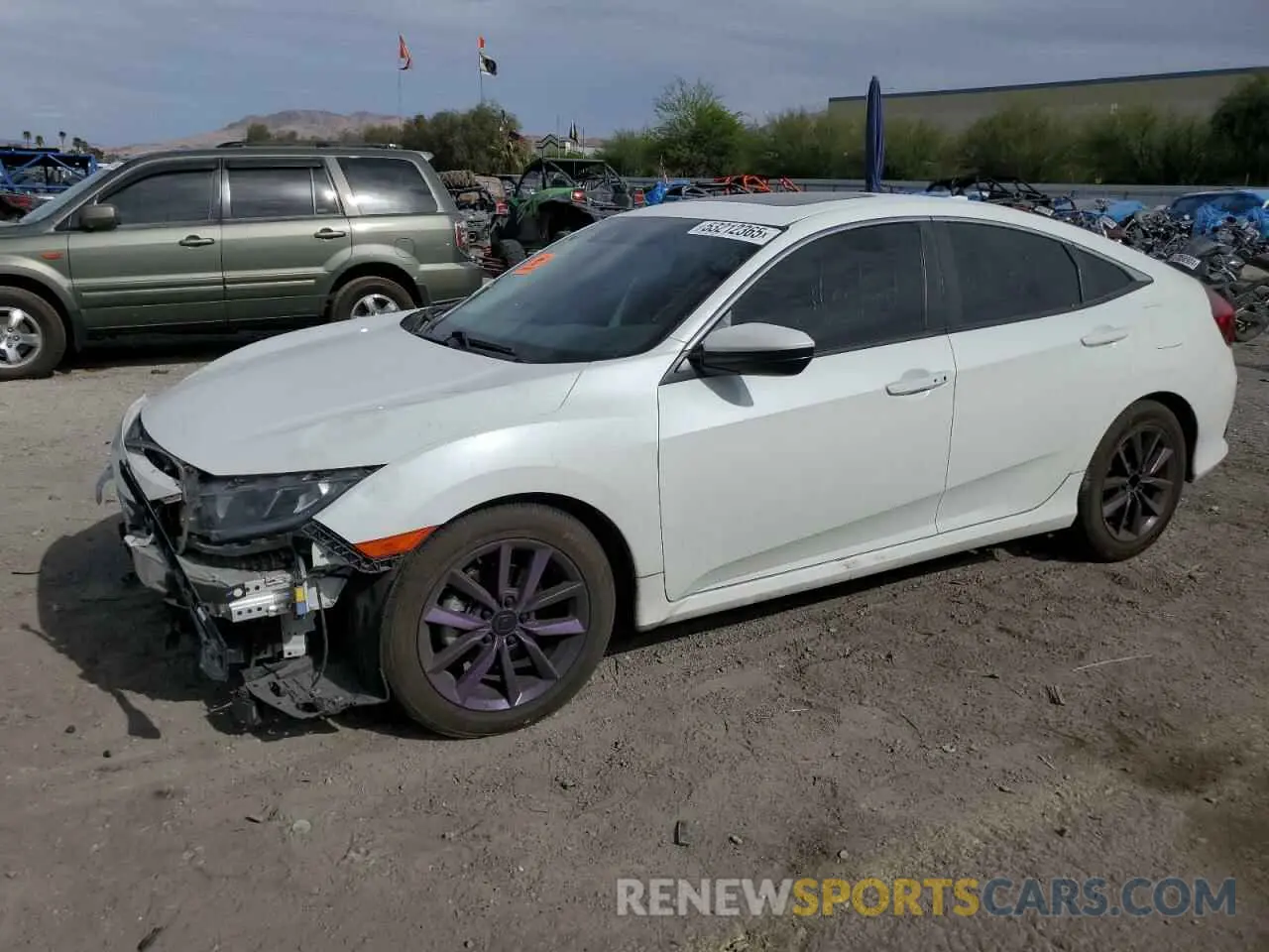 1 fotografías del automóvil dañado 19XFC1F71KE017525 HONDA CIVIC 2019