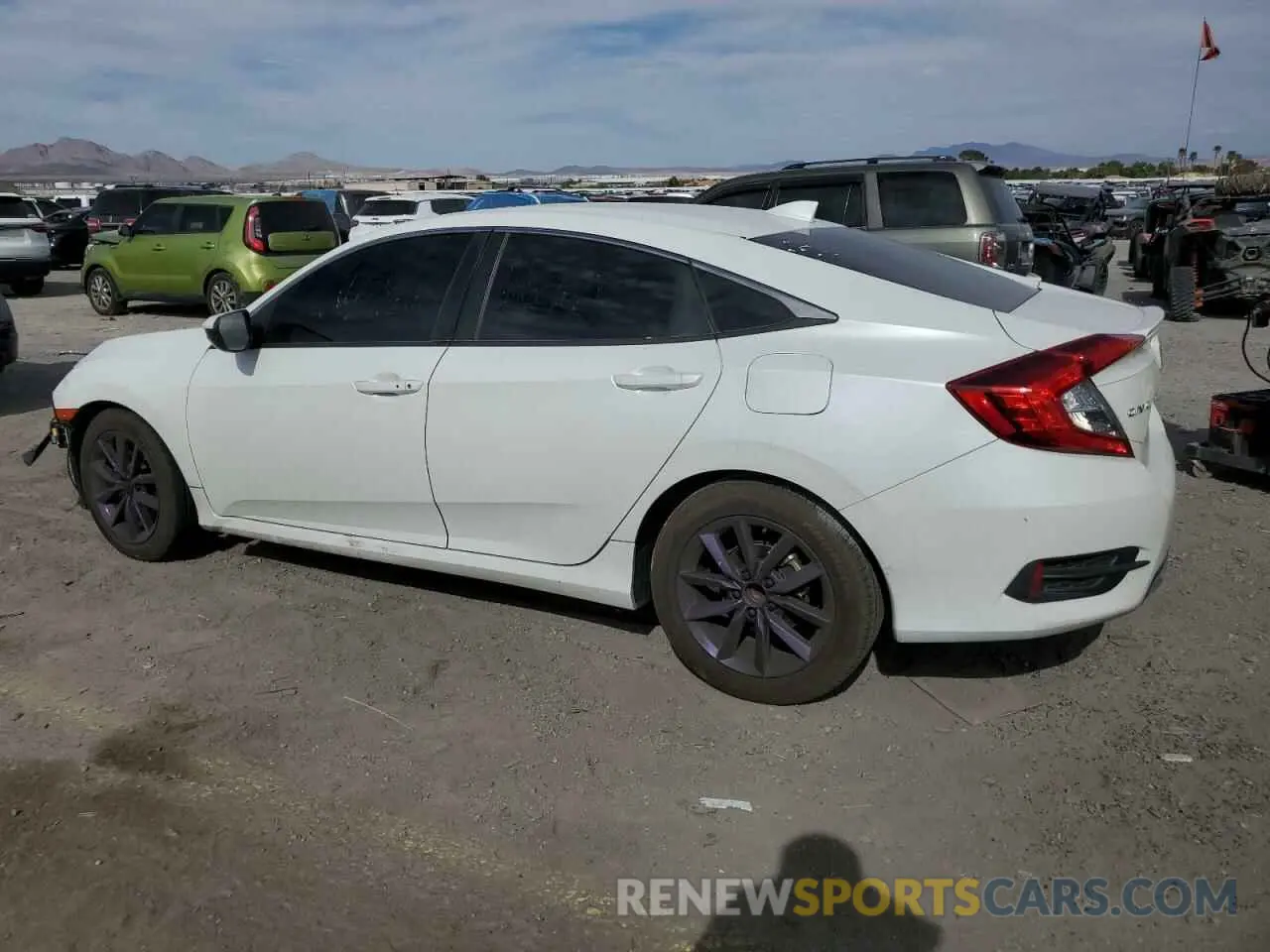 2 fotografías del automóvil dañado 19XFC1F71KE017525 HONDA CIVIC 2019