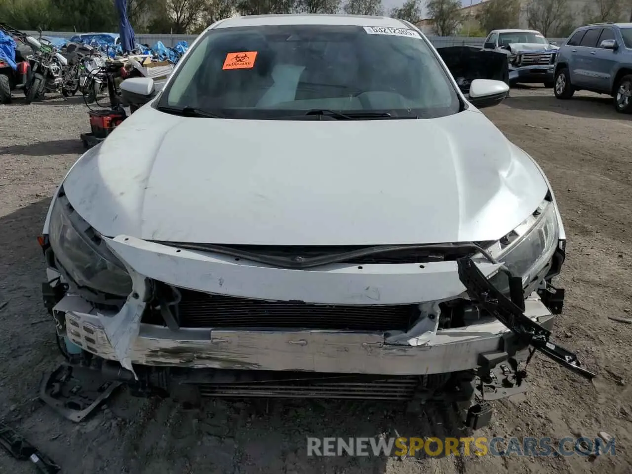 5 fotografías del automóvil dañado 19XFC1F71KE017525 HONDA CIVIC 2019