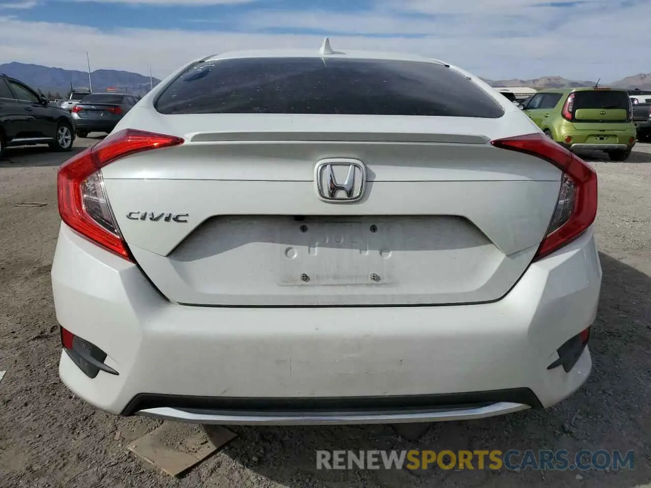 6 fotografías del automóvil dañado 19XFC1F71KE017525 HONDA CIVIC 2019