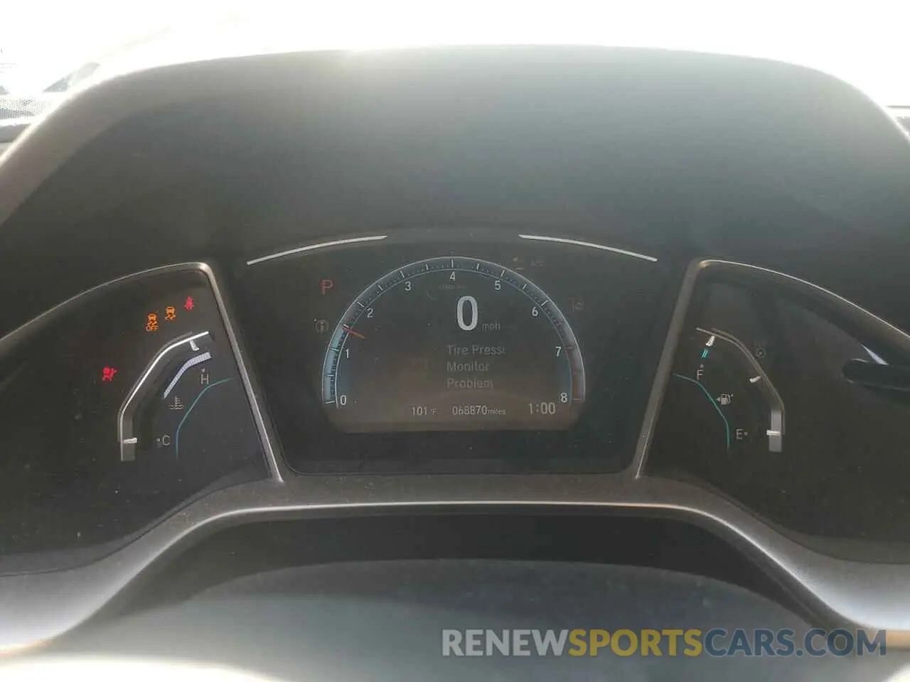9 fotografías del automóvil dañado 19XFC1F71KE017525 HONDA CIVIC 2019