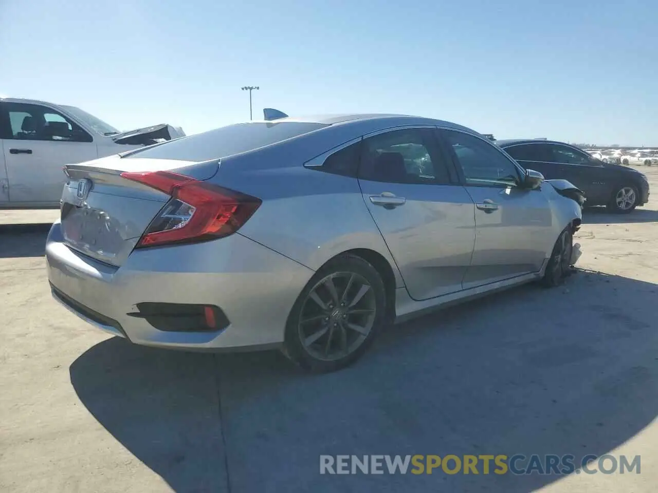 3 fotografías del automóvil dañado 19XFC1F76KE201682 HONDA CIVIC 2019