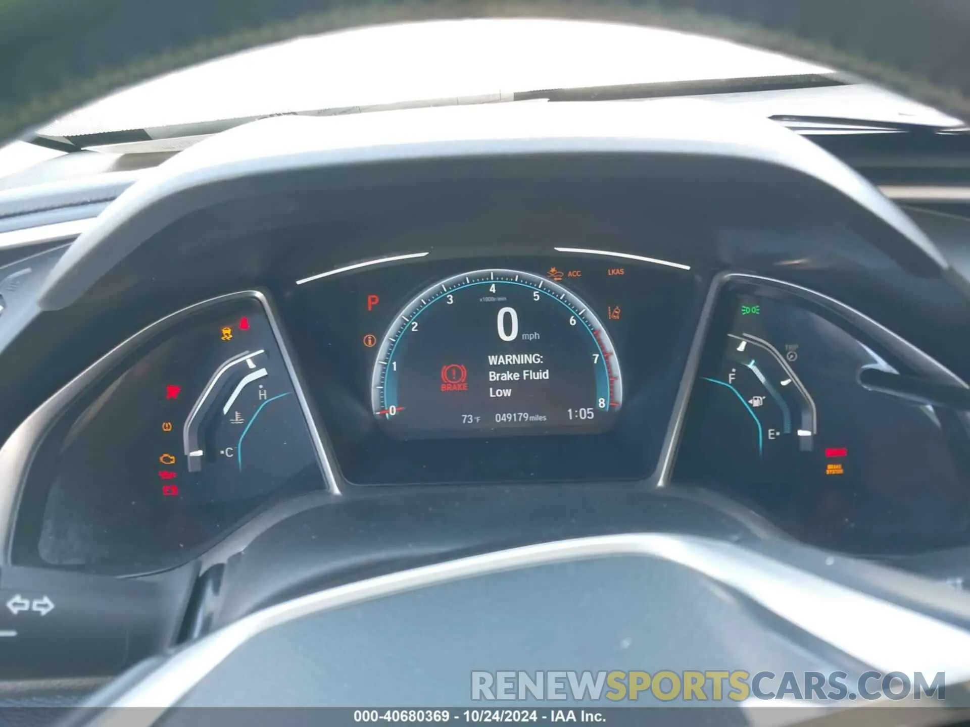 7 fotografías del automóvil dañado 19XFC1F77KE012085 HONDA CIVIC 2019