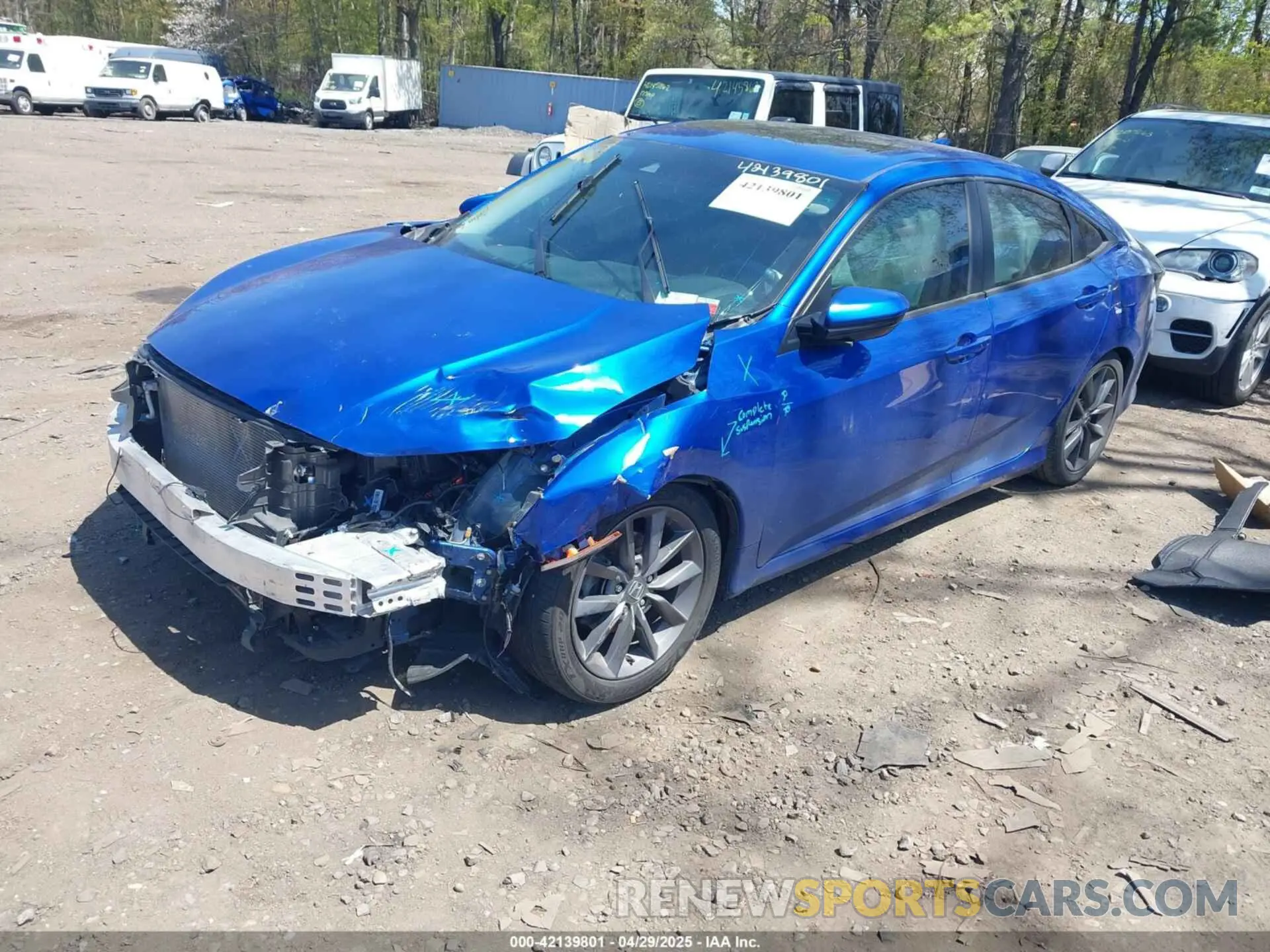 2 fotografías del automóvil dañado 19XFC1F79KE205273 HONDA CIVIC 2019