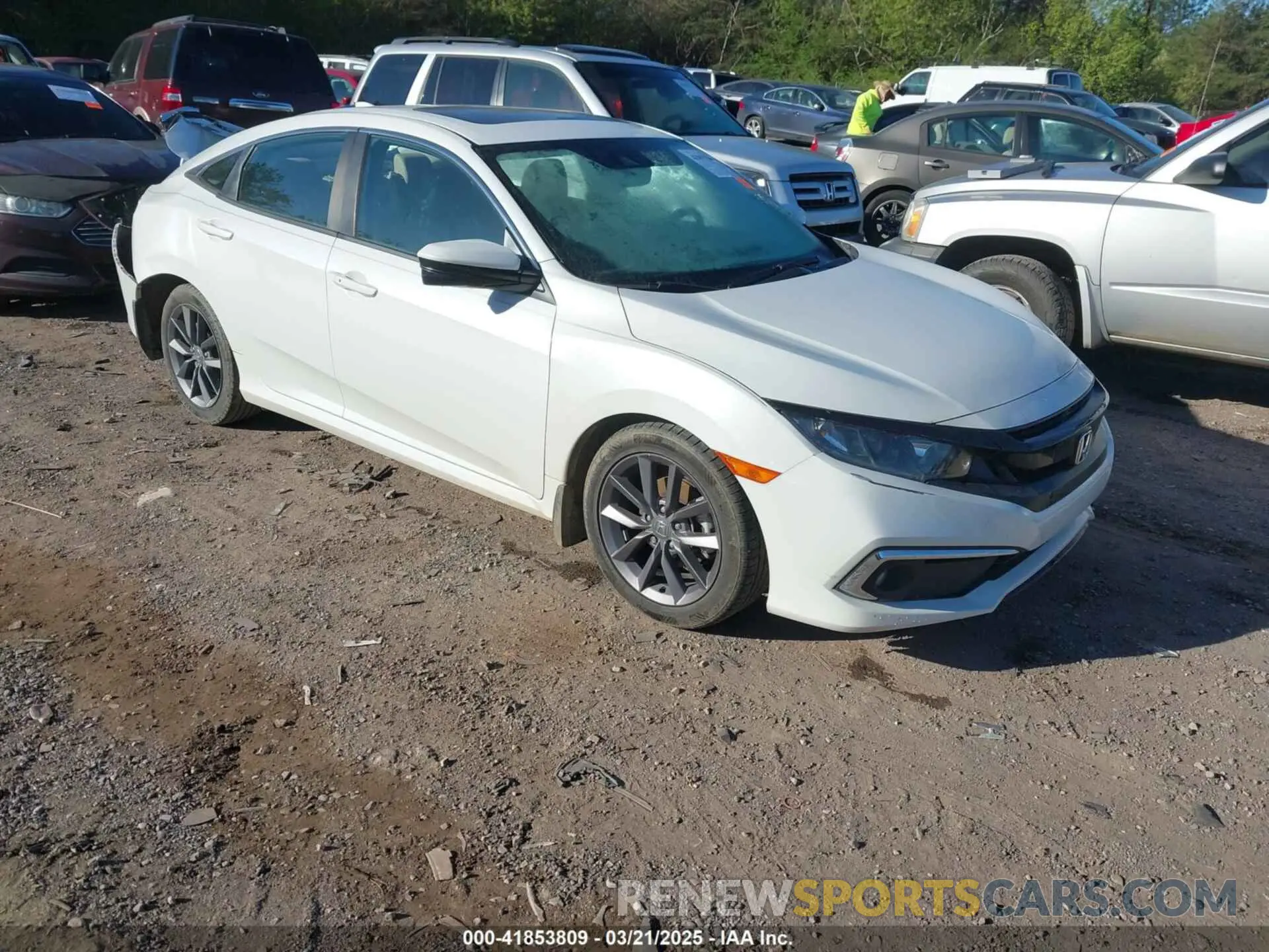 1 fotografías del automóvil dañado 19XFC1F7XKE005969 HONDA CIVIC 2019