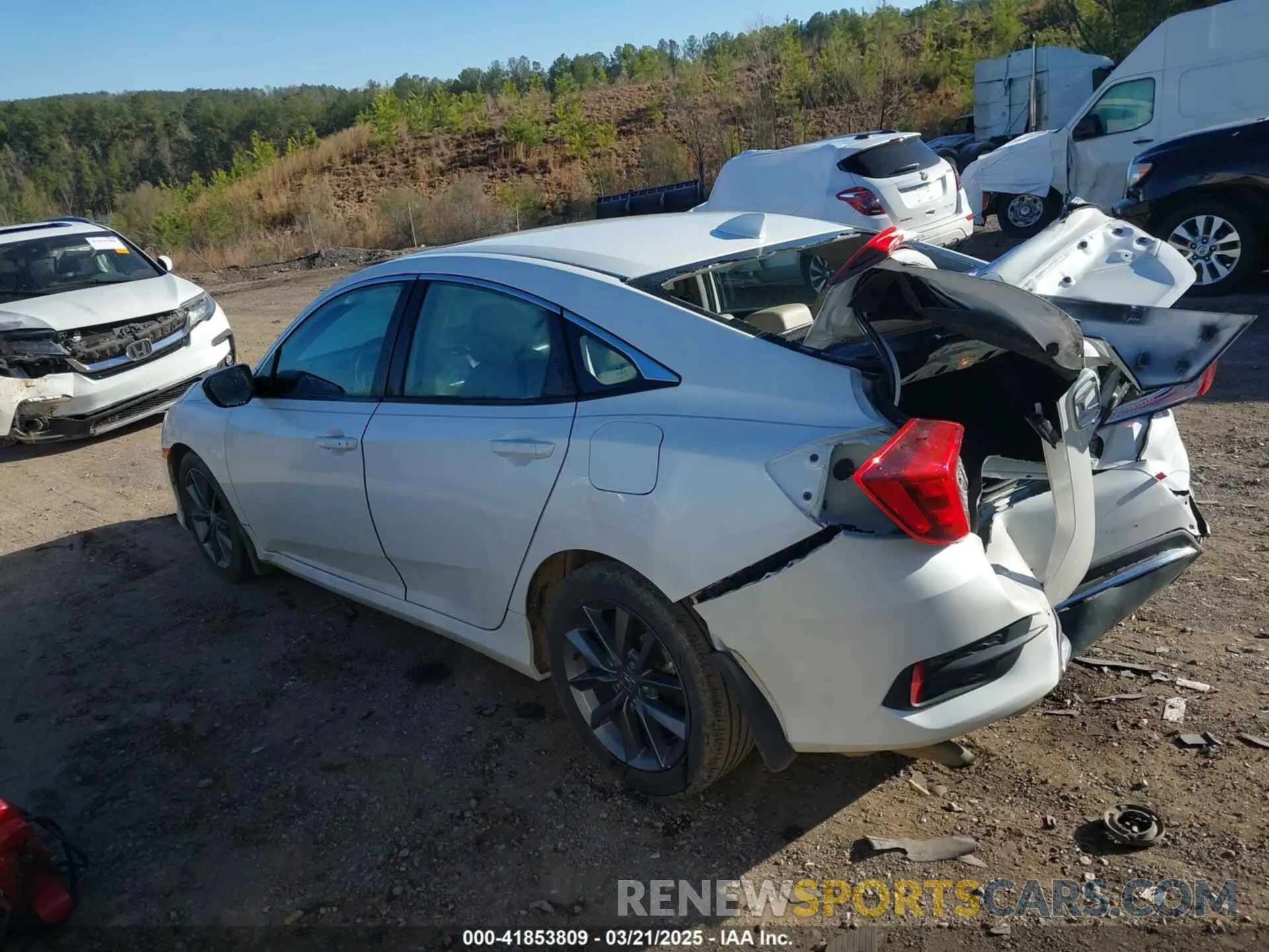 14 fotografías del automóvil dañado 19XFC1F7XKE005969 HONDA CIVIC 2019