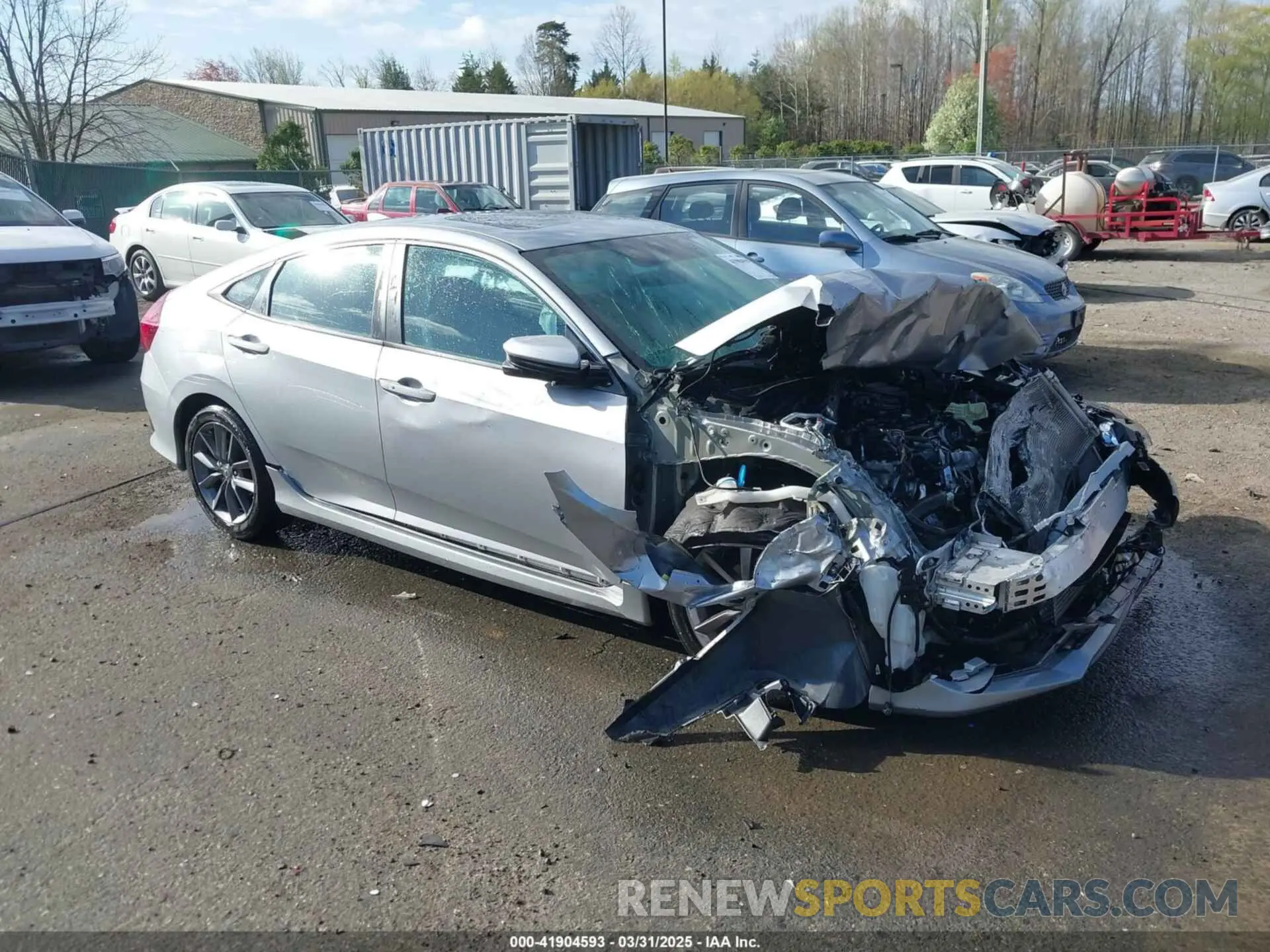 1 fotografías del automóvil dañado 19XFC1F7XKE010279 HONDA CIVIC 2019
