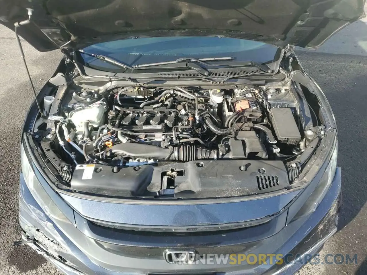 11 fotografías del automóvil dañado 19XFC1F7XKE017149 HONDA CIVIC 2019