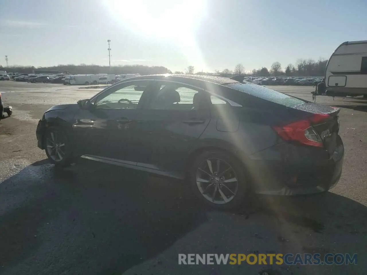 2 fotografías del automóvil dañado 19XFC1F7XKE017149 HONDA CIVIC 2019