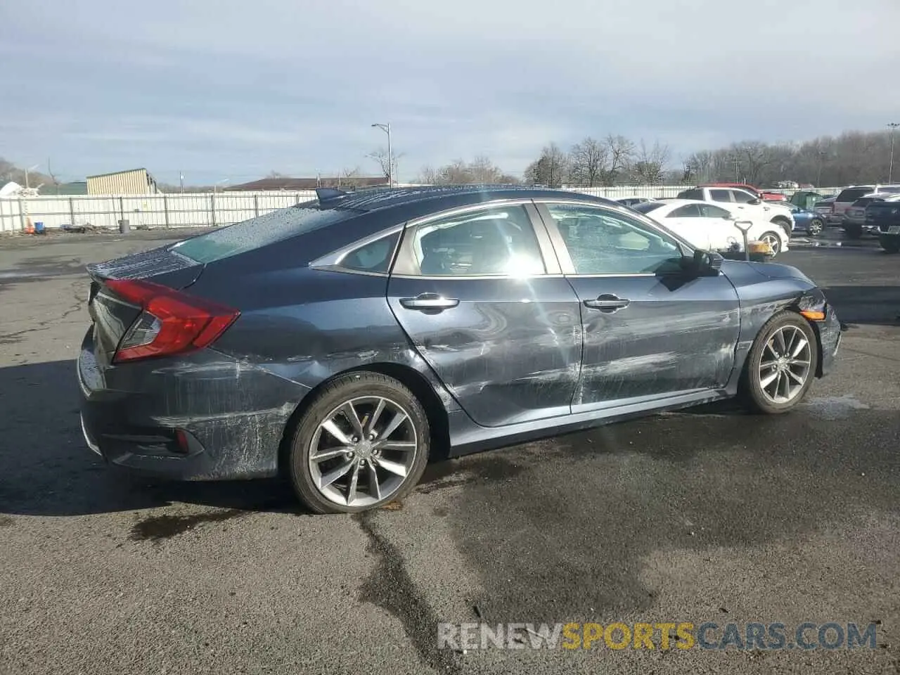 3 fotografías del automóvil dañado 19XFC1F7XKE017149 HONDA CIVIC 2019