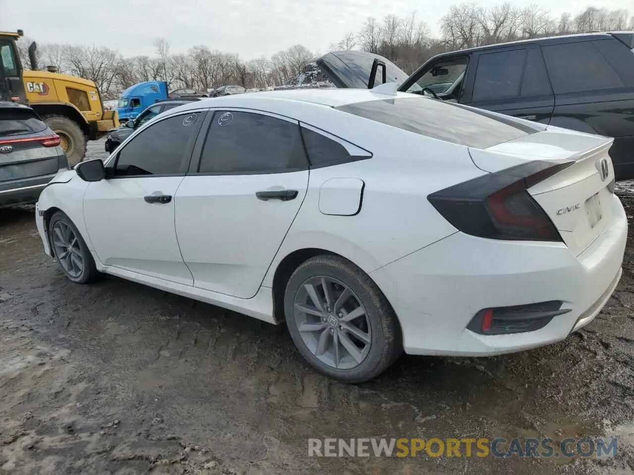 2 fotografías del automóvil dañado 19XFC1F7XKE203631 HONDA CIVIC 2019