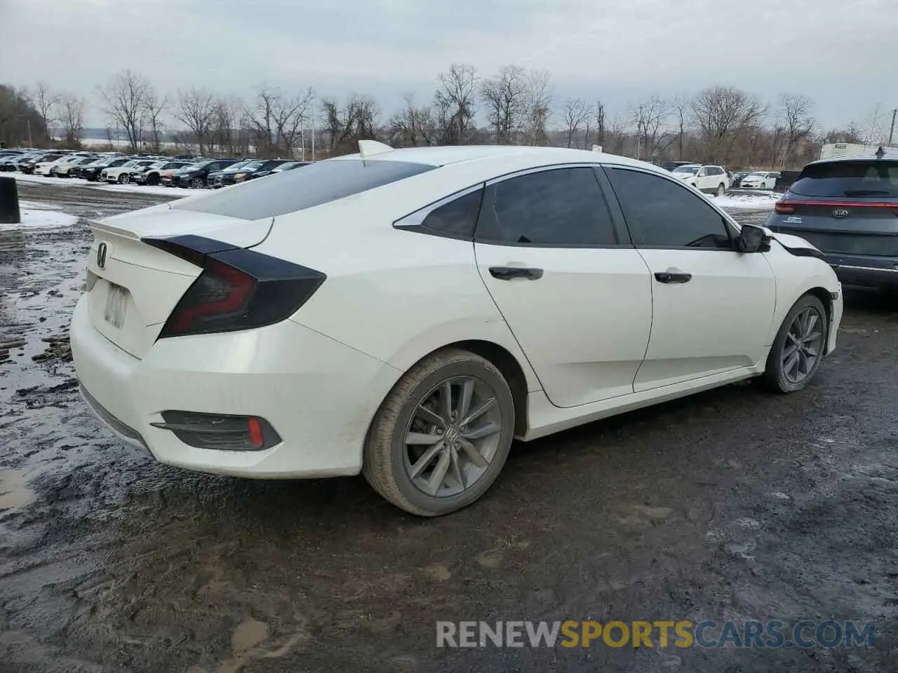 3 fotografías del automóvil dañado 19XFC1F7XKE203631 HONDA CIVIC 2019