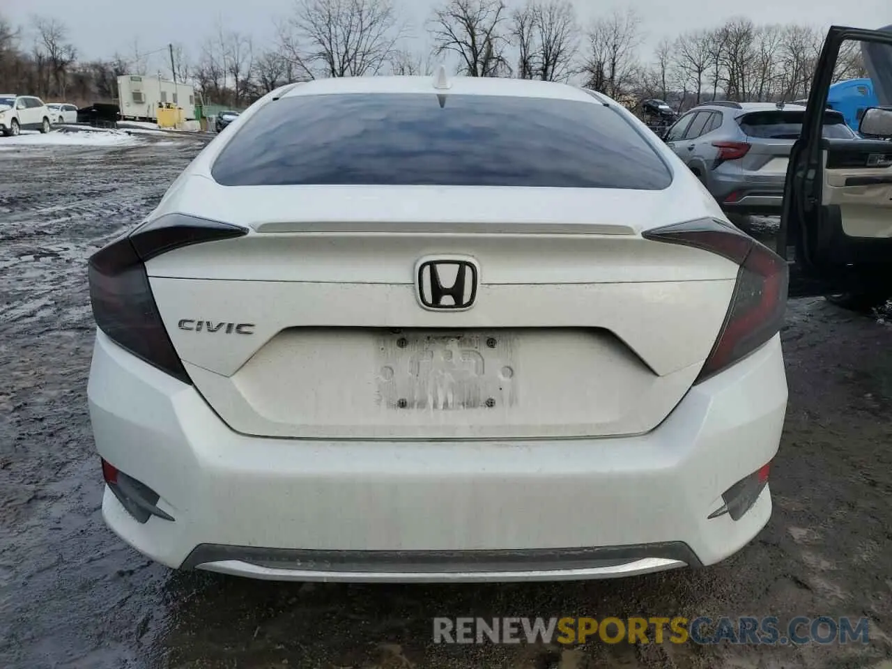 6 fotografías del automóvil dañado 19XFC1F7XKE203631 HONDA CIVIC 2019