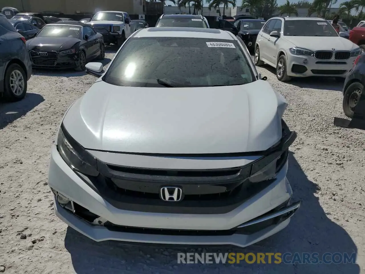 5 fotografías del automóvil dañado 19XFC1F90KE005187 HONDA CIVIC 2019