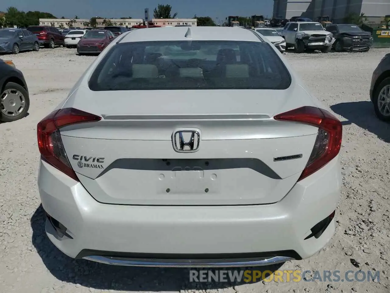 6 fotografías del automóvil dañado 19XFC1F90KE005187 HONDA CIVIC 2019