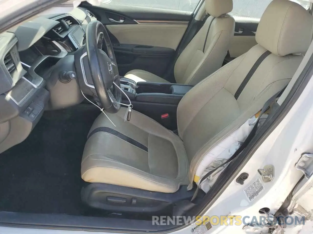 7 fotografías del automóvil dañado 19XFC1F90KE005187 HONDA CIVIC 2019