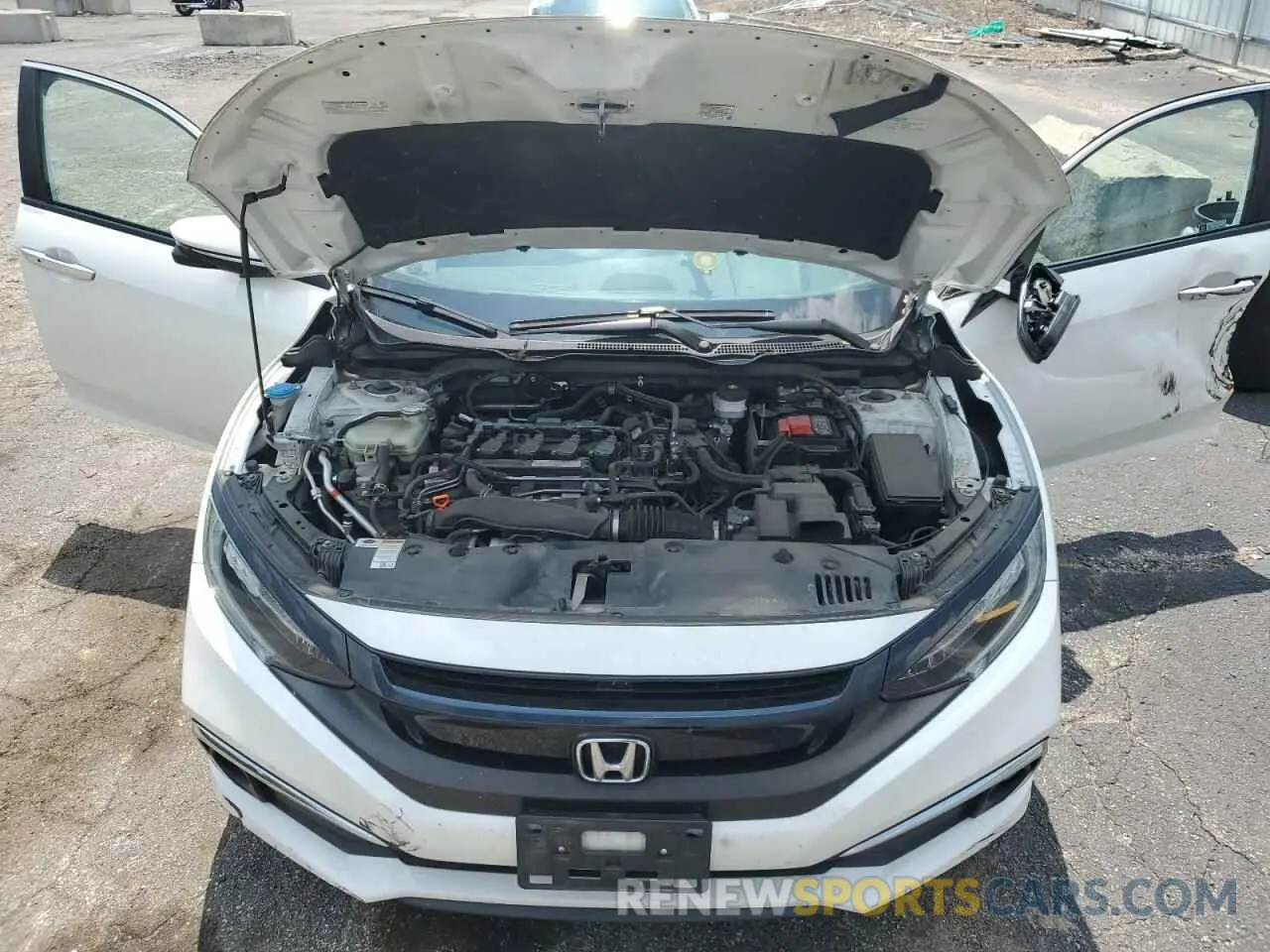 11 fotografías del automóvil dañado 19XFC1F96KE002245 HONDA CIVIC 2019