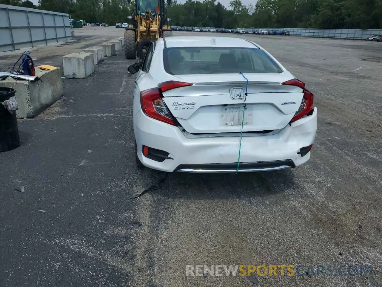 6 fotografías del automóvil dañado 19XFC1F96KE002245 HONDA CIVIC 2019