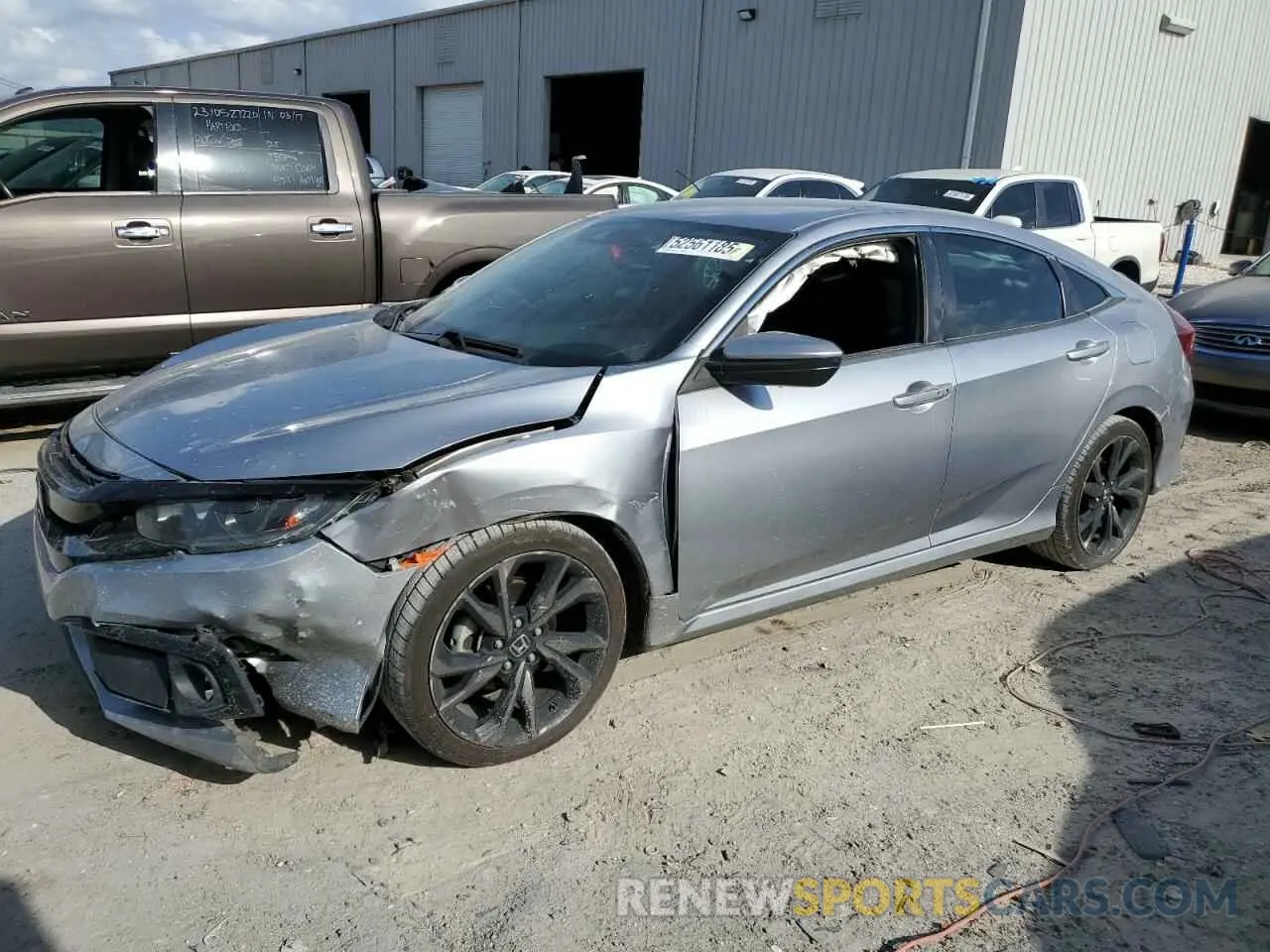 1 fotografías del automóvil dañado 19XFC2E82KE010695 HONDA CIVIC 2019
