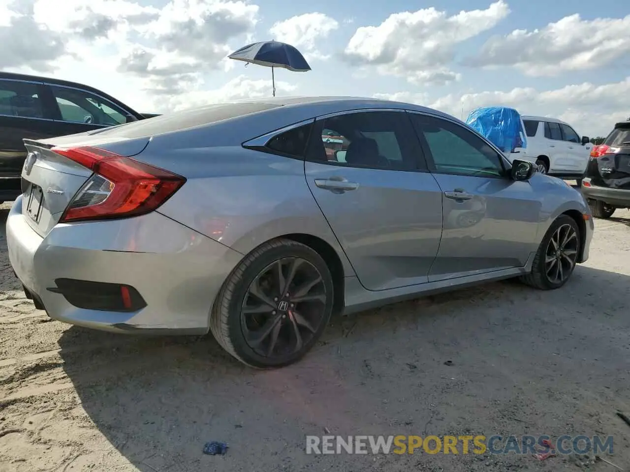 3 fotografías del automóvil dañado 19XFC2E82KE010695 HONDA CIVIC 2019