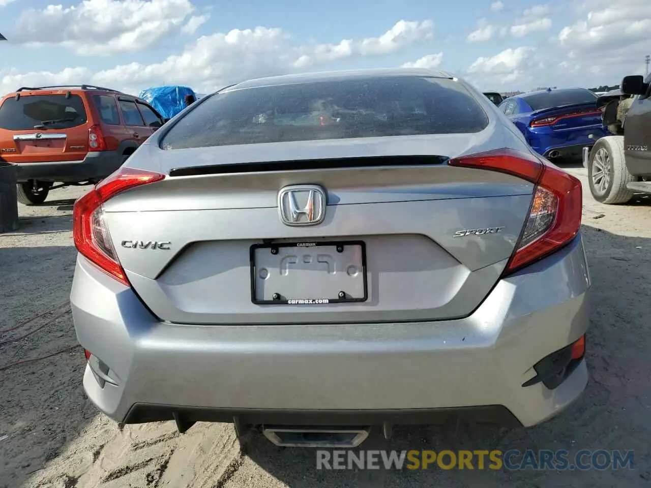 6 fotografías del automóvil dañado 19XFC2E82KE010695 HONDA CIVIC 2019