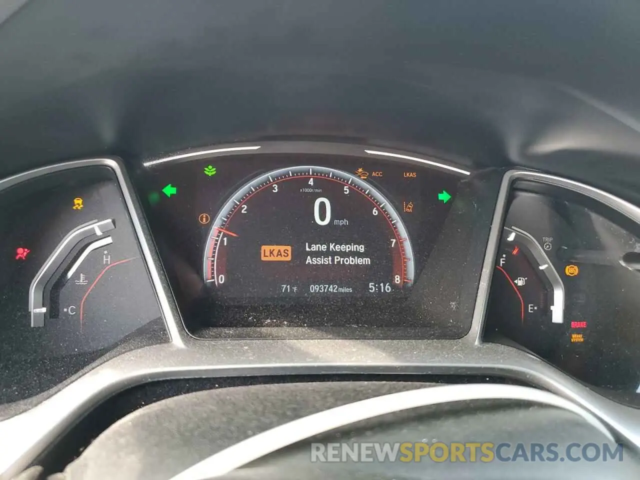 9 fotografías del automóvil dañado 19XFC2E82KE010695 HONDA CIVIC 2019
