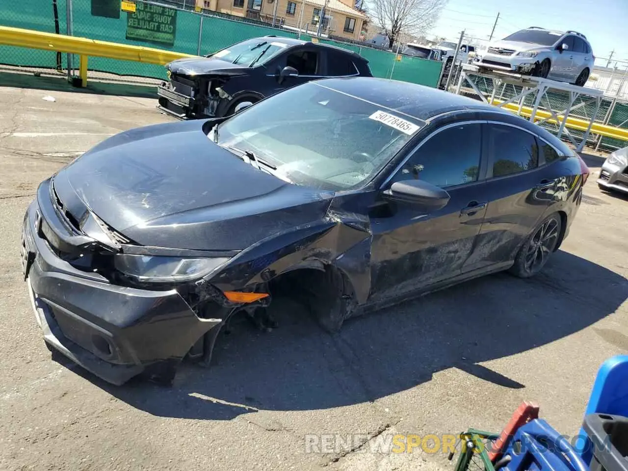 1 fotografías del automóvil dañado 19XFC2E8XKE020214 HONDA CIVIC 2019
