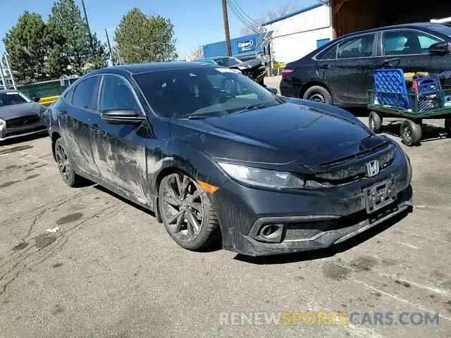 11 fotografías del automóvil dañado 19XFC2E8XKE020214 HONDA CIVIC 2019