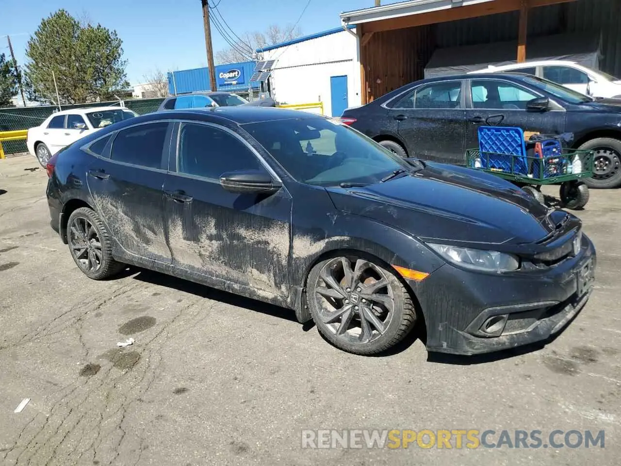 4 fotografías del automóvil dañado 19XFC2E8XKE020214 HONDA CIVIC 2019
