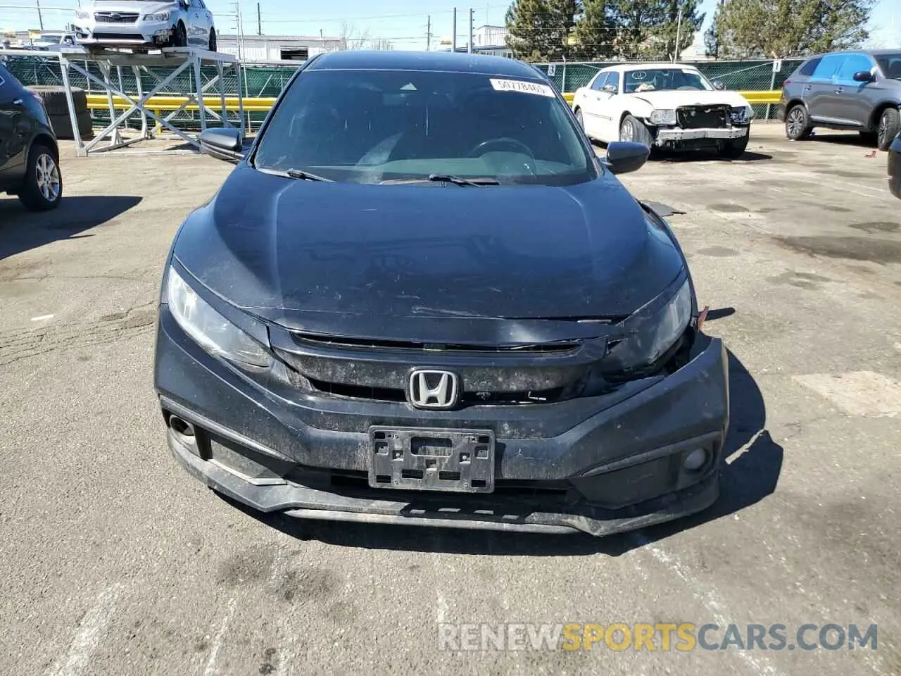 5 fotografías del automóvil dañado 19XFC2E8XKE020214 HONDA CIVIC 2019