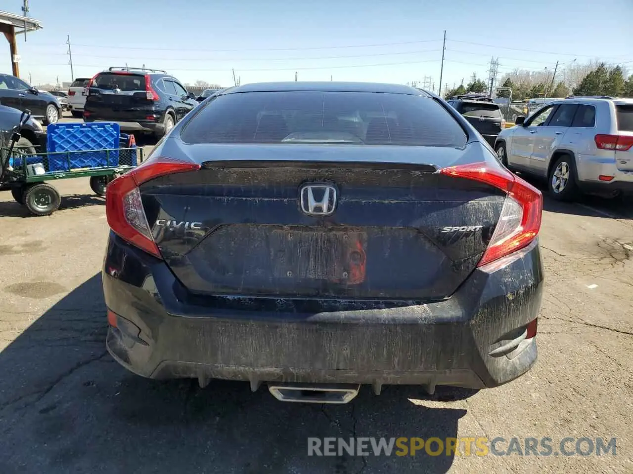 6 fotografías del automóvil dañado 19XFC2E8XKE020214 HONDA CIVIC 2019