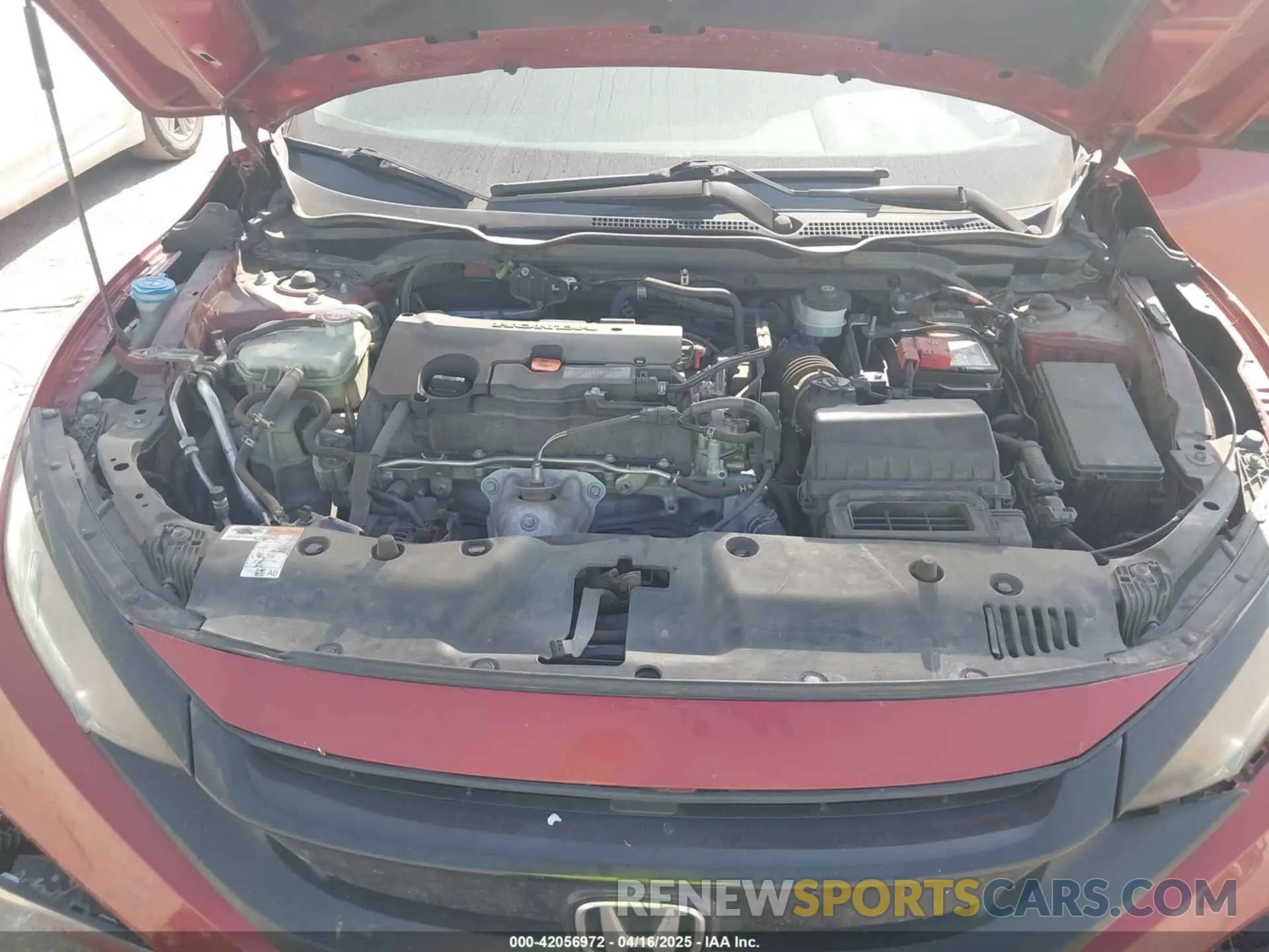 10 fotografías del automóvil dañado 19XFC2F60KE004665 HONDA CIVIC 2019