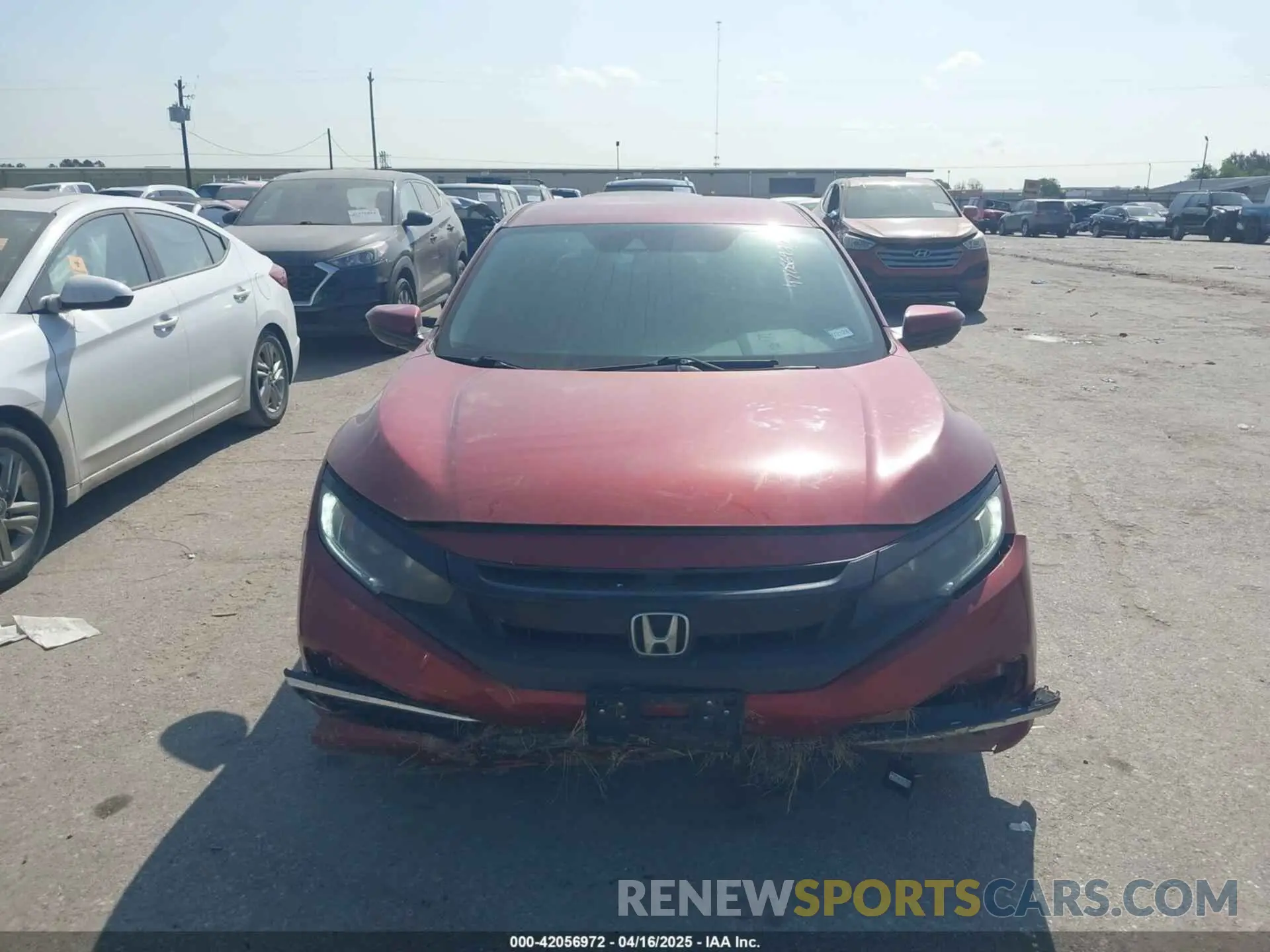 12 fotografías del automóvil dañado 19XFC2F60KE004665 HONDA CIVIC 2019