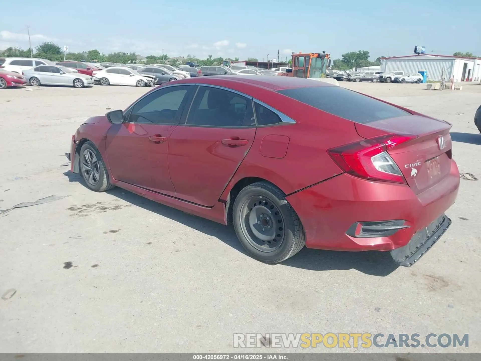 3 fotografías del automóvil dañado 19XFC2F60KE004665 HONDA CIVIC 2019