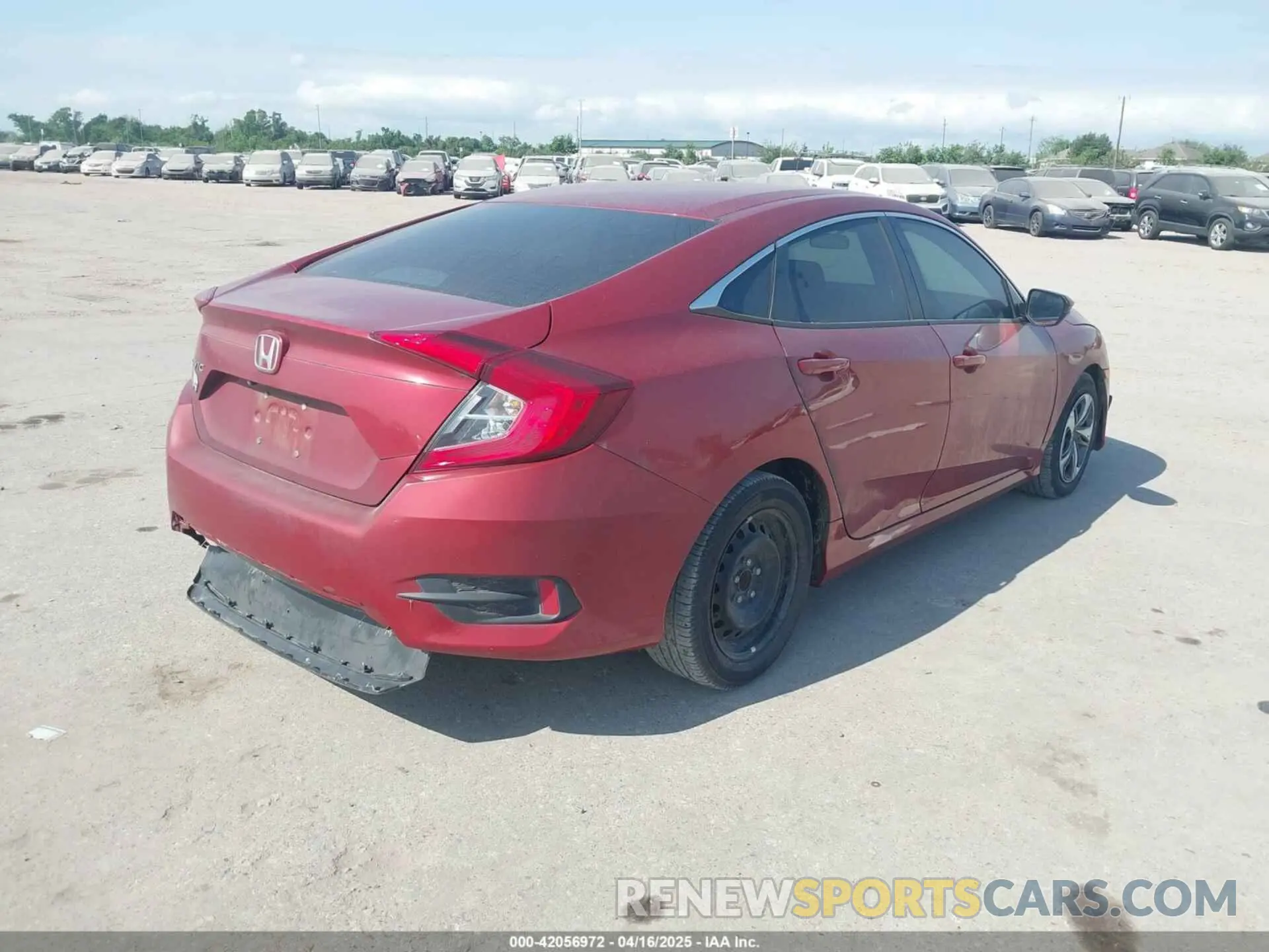 4 fotografías del automóvil dañado 19XFC2F60KE004665 HONDA CIVIC 2019