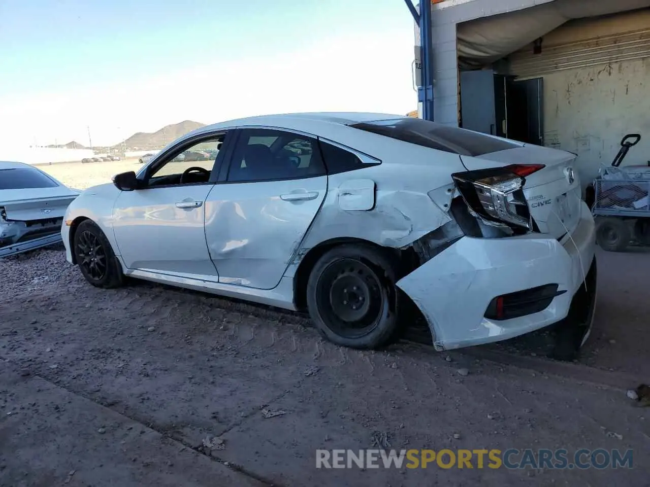 2 fotografías del automóvil dañado 19XFC2F60KE009543 HONDA CIVIC 2019