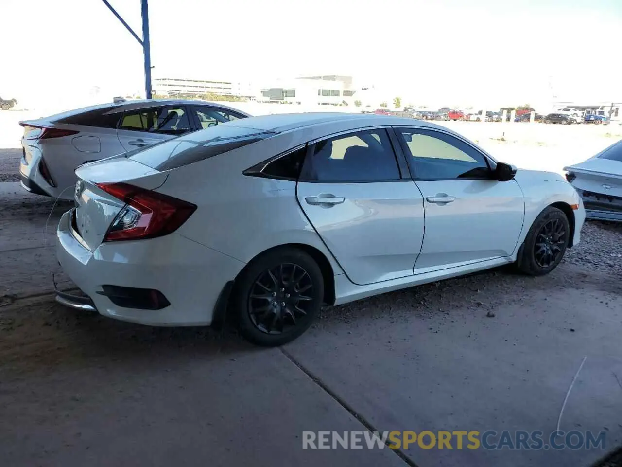 3 fotografías del automóvil dañado 19XFC2F60KE009543 HONDA CIVIC 2019