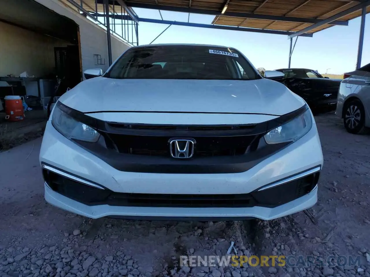 5 fotografías del automóvil dañado 19XFC2F60KE009543 HONDA CIVIC 2019