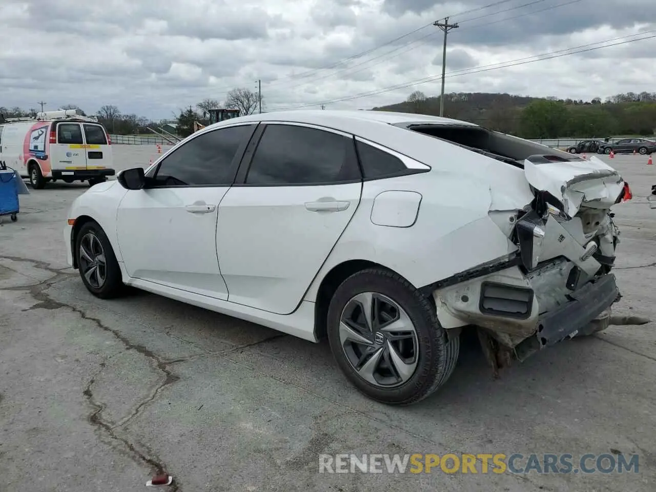 2 fotografías del automóvil dañado 19XFC2F60KE012507 HONDA CIVIC 2019
