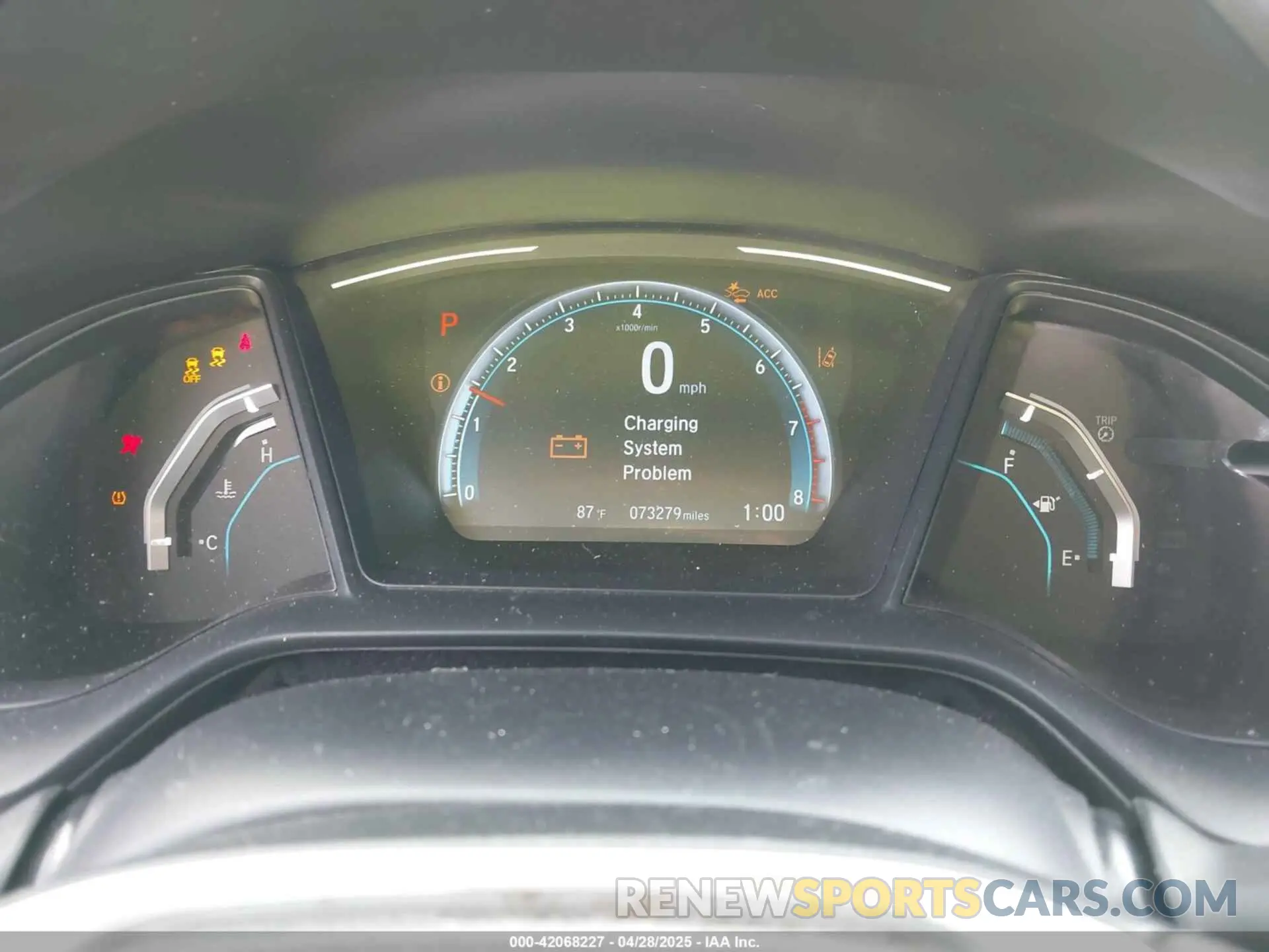 7 fotografías del automóvil dañado 19XFC2F60KE206499 HONDA CIVIC 2019
