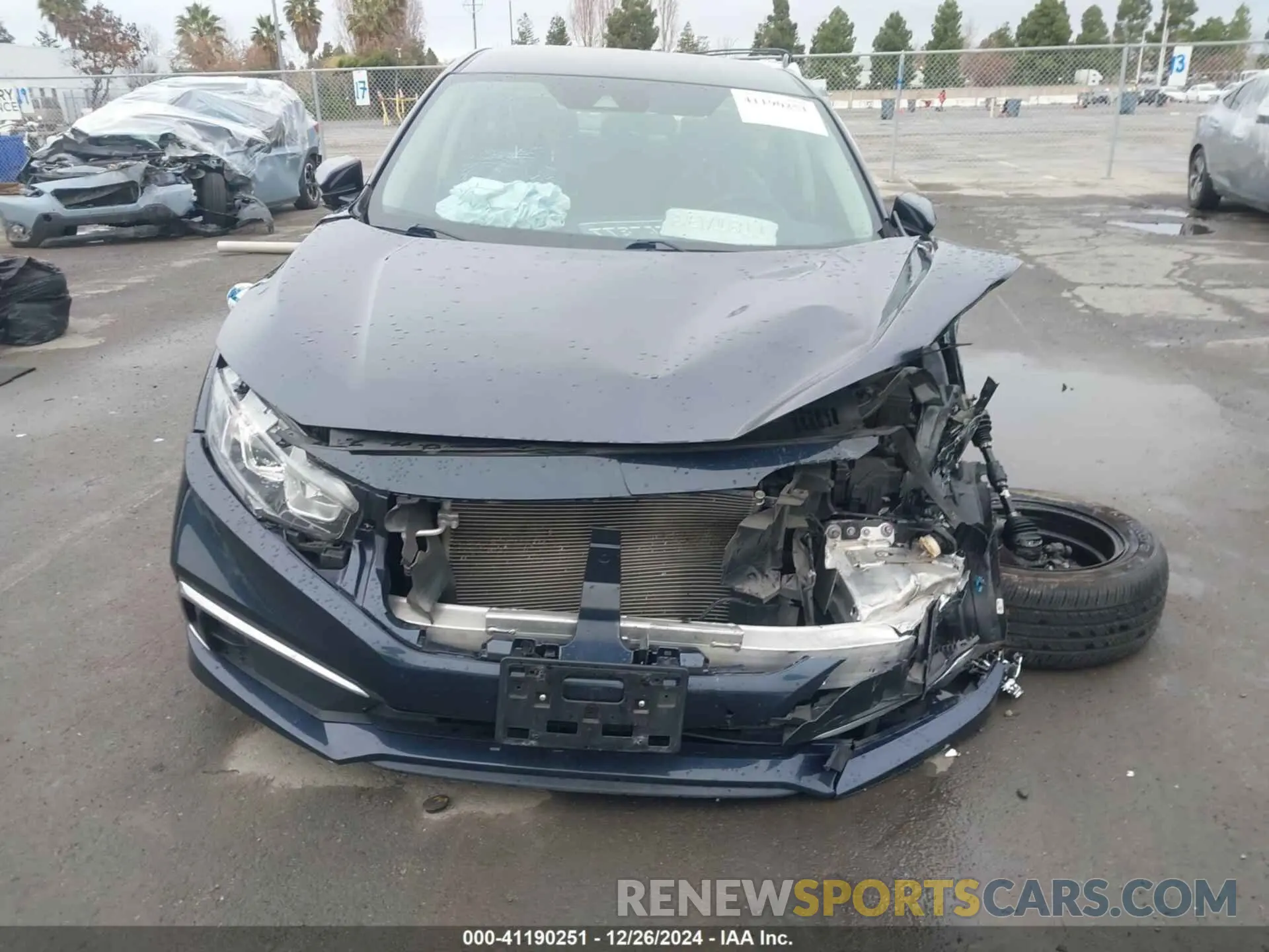 6 fotografías del automóvil dañado 19XFC2F60KE207023 HONDA CIVIC 2019