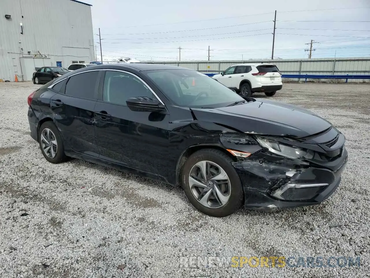 4 fotografías del automóvil dañado 19XFC2F61KE009602 HONDA CIVIC 2019