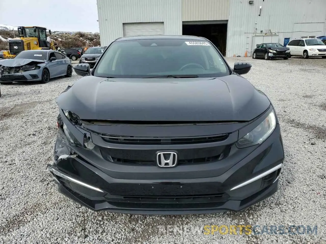 5 fotografías del automóvil dañado 19XFC2F61KE009602 HONDA CIVIC 2019