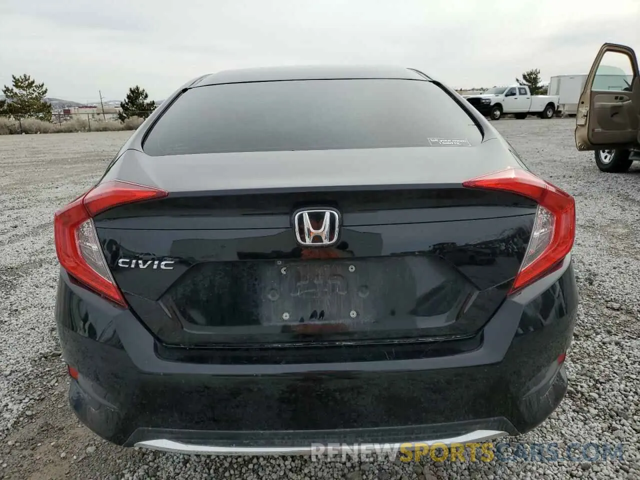 6 fotografías del automóvil dañado 19XFC2F61KE009602 HONDA CIVIC 2019