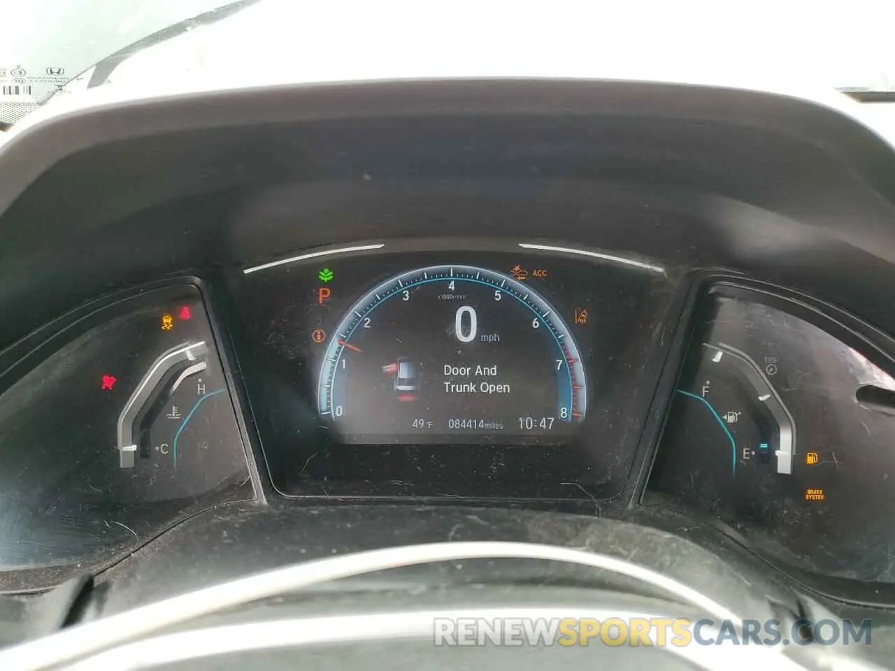 9 fotografías del automóvil dañado 19XFC2F61KE009602 HONDA CIVIC 2019